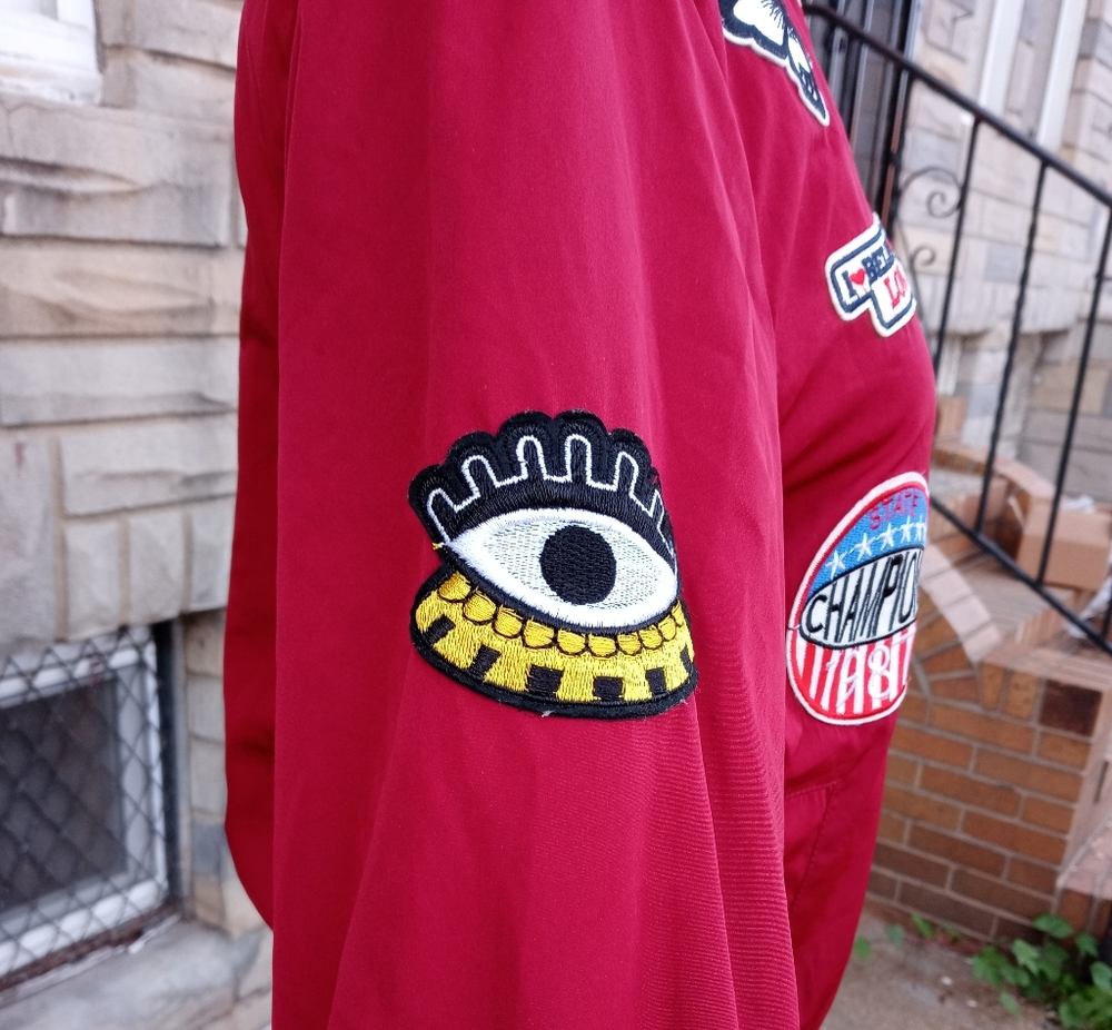 Casting | Patchwork Bomber Jacket Size Small - image 5